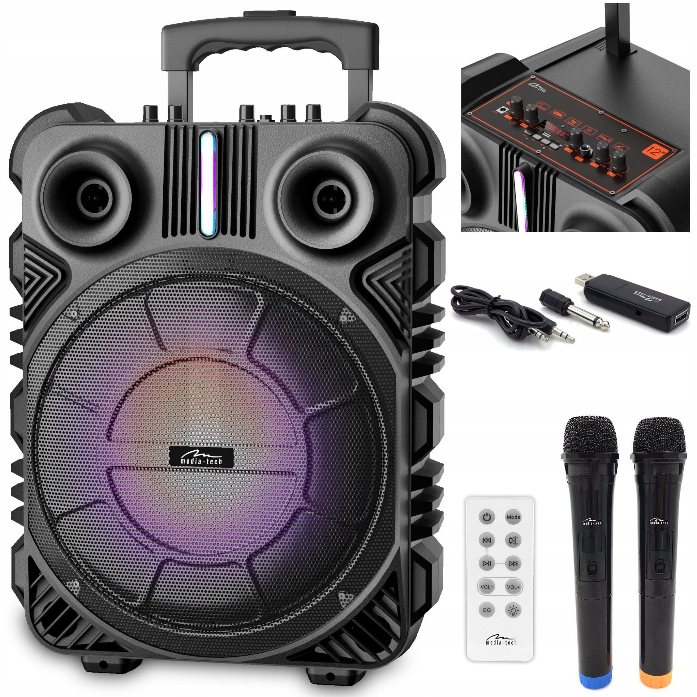 Veľké mikrofóny bezdrôtového reproduktora Bluetooth