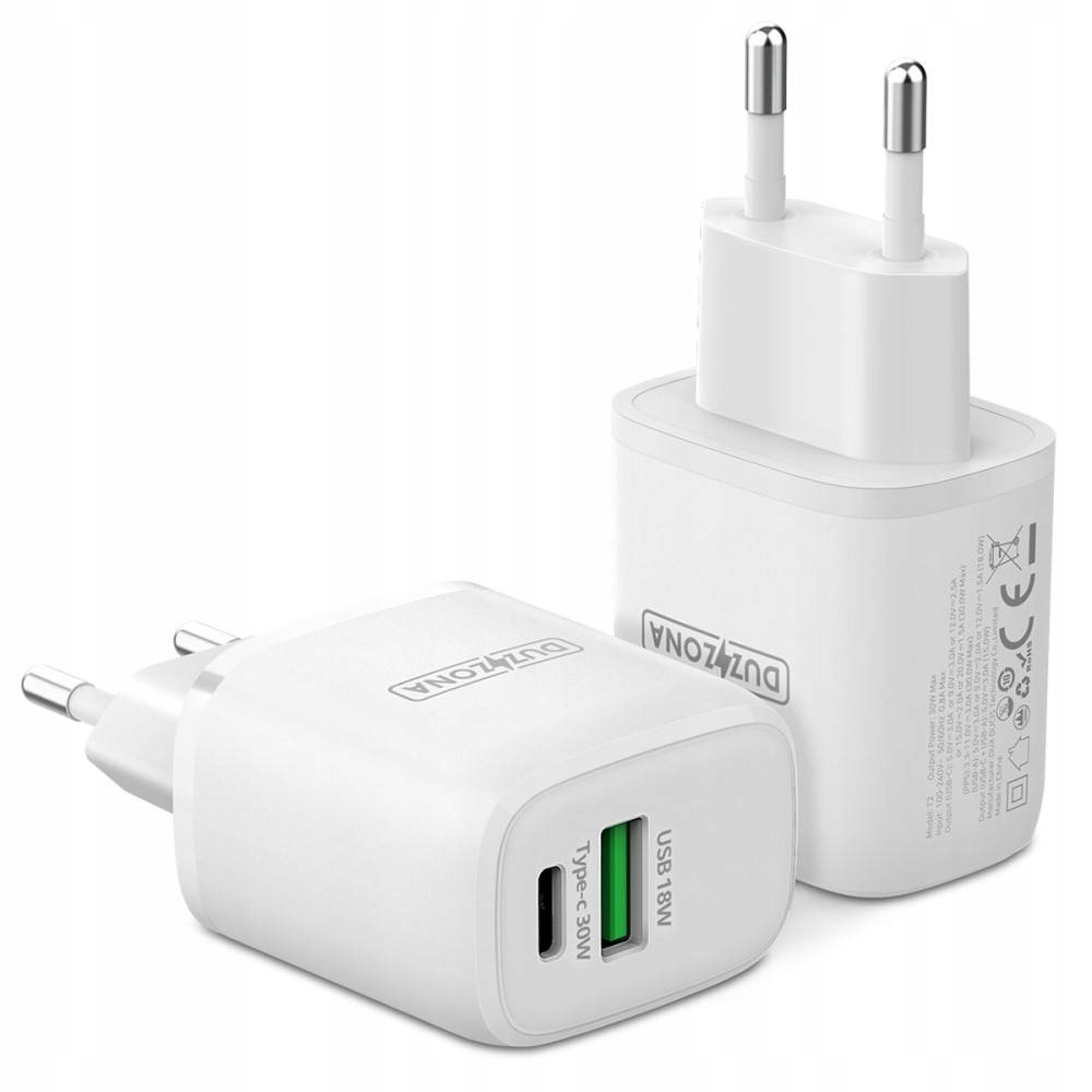 Duzona USB-C USB 30W PD QC 4.0 Network Charger