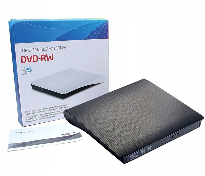 Externá optická DVD napaľovačka DVD RW nahrávanie DVD disky EXTERNÁ PRENOSNÁ JEDNOTKA DVD-RW CD-R DO USB 3.0