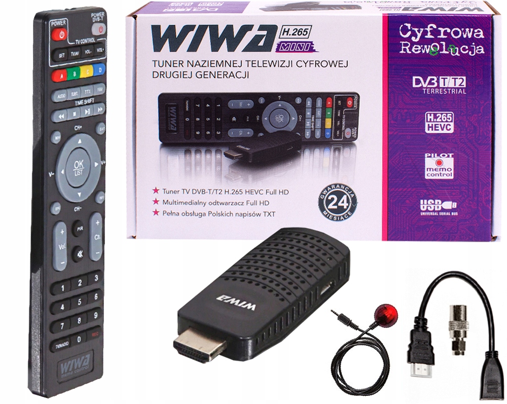 Tuner DVB-T2 Dostupnosť H.265 MINI