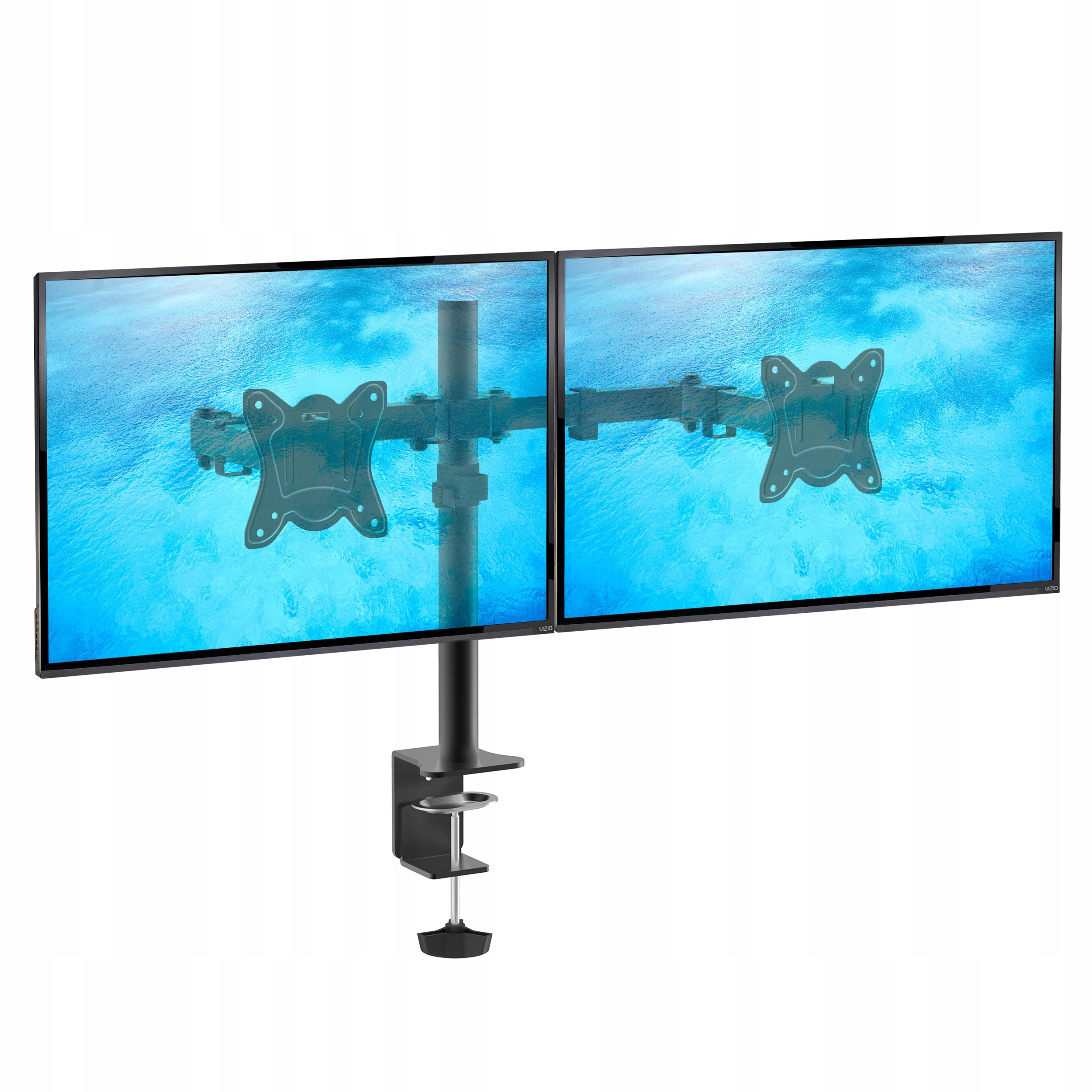 Stolný držiak pre dva LCD monitory 2x 10'-30'