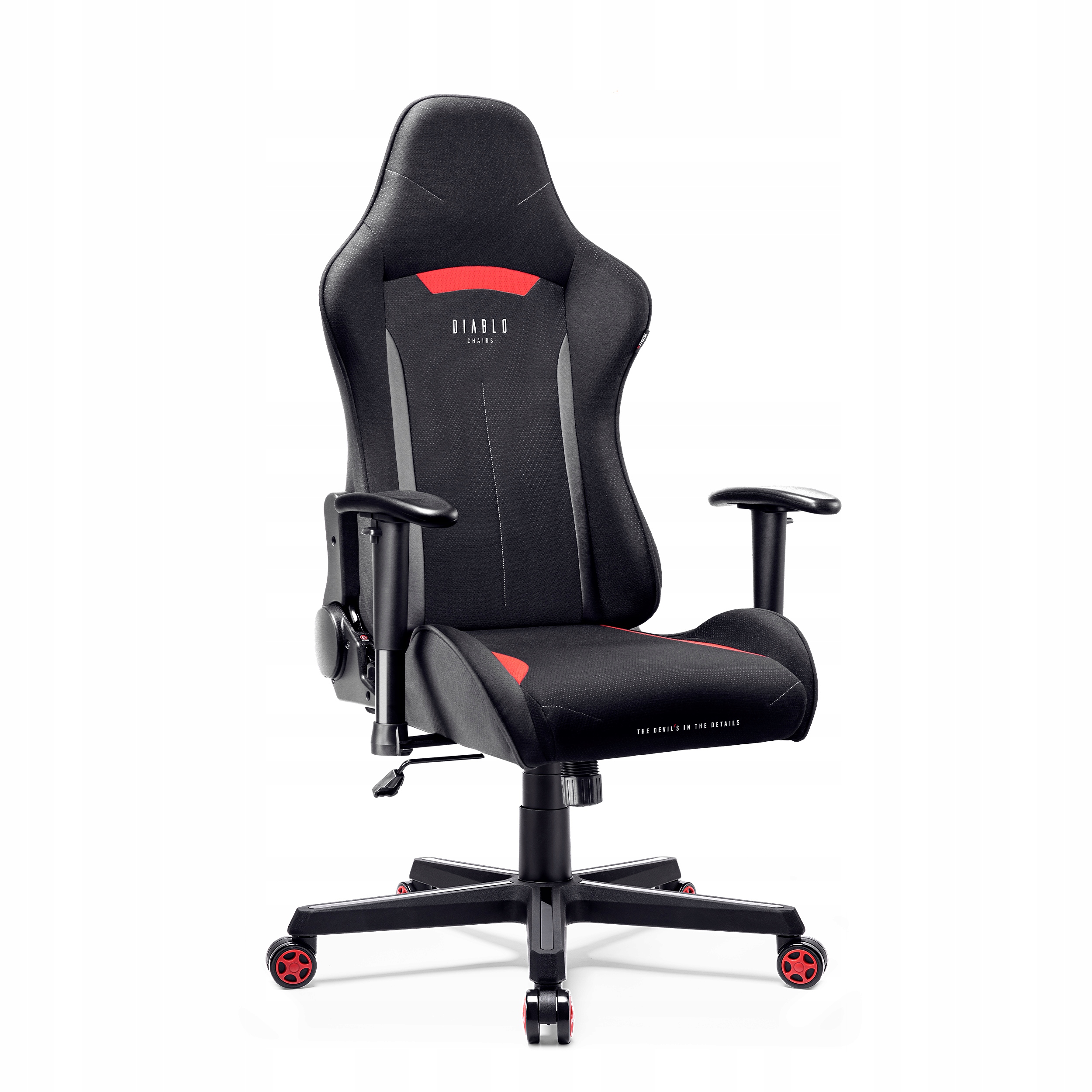Herná stolička Diablo Chairs X-ST4RTER Čierna, čierna a červená látka