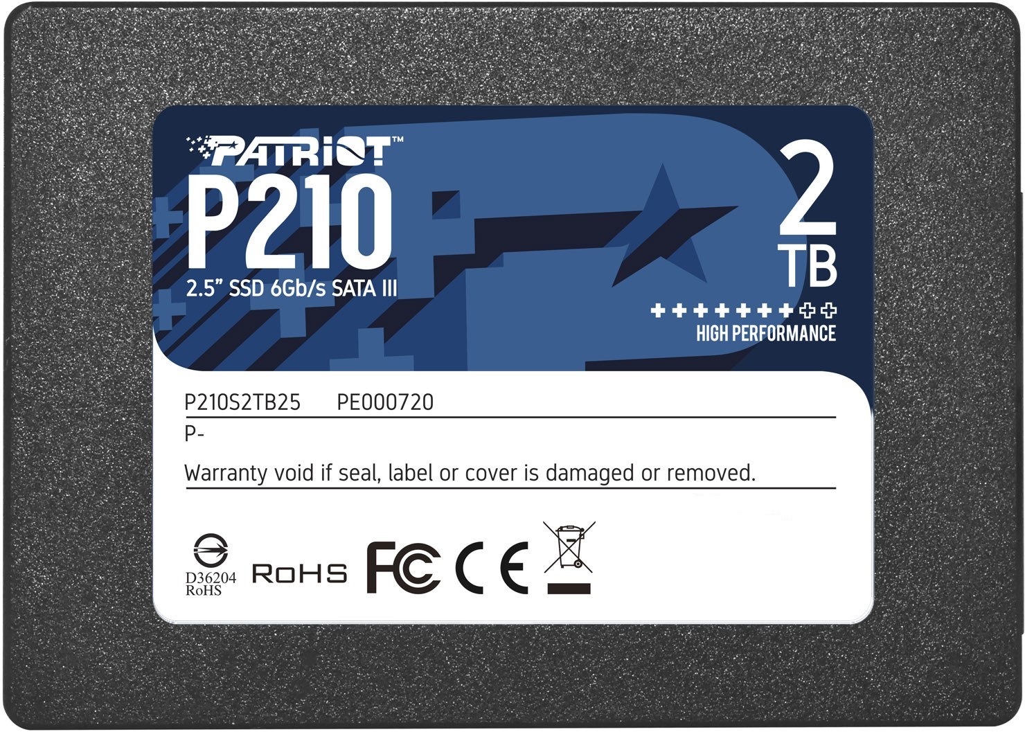 Patriot P210 2TB 2,5" SATA III SSD