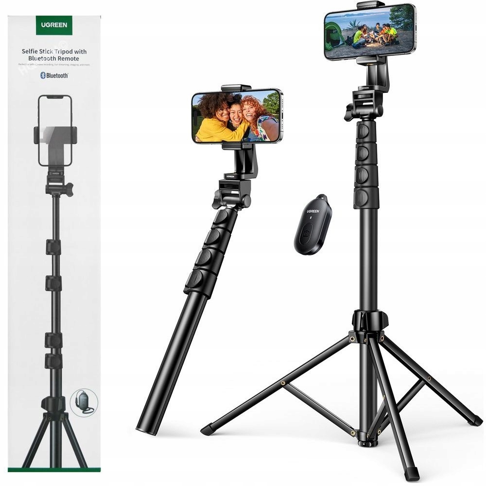 Ugreen čierny držiak na selfie tyč