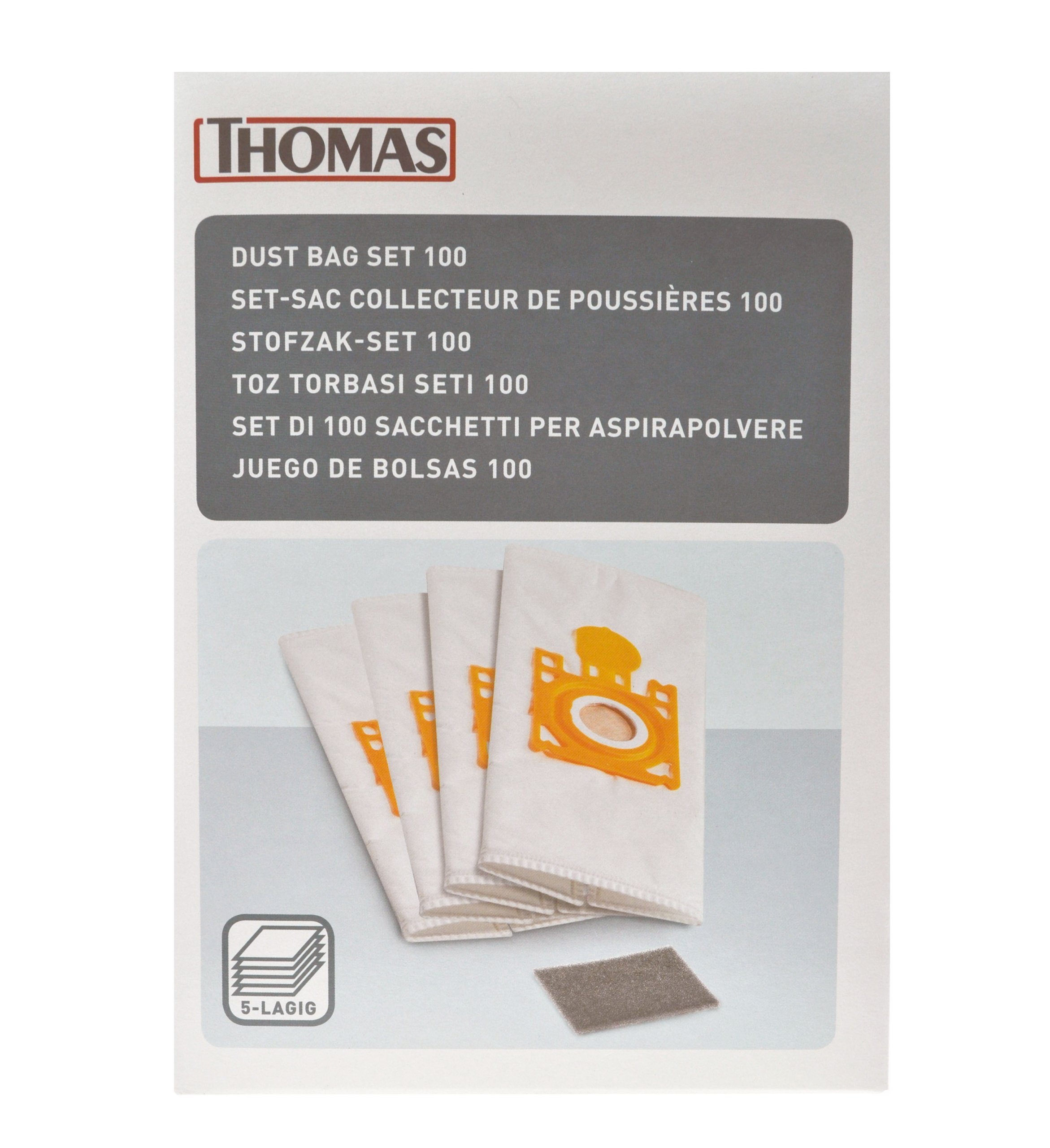 Vrecko, sáčok do vysávača - Textilatívne traktívne saSKE Thomas 4 ks.