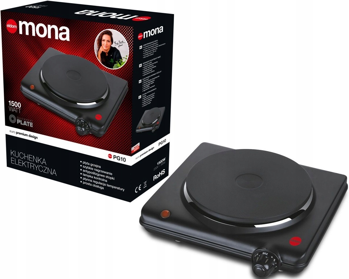 Eldom PG10 Elektrický sporák 1 Disk 16cm 1500W