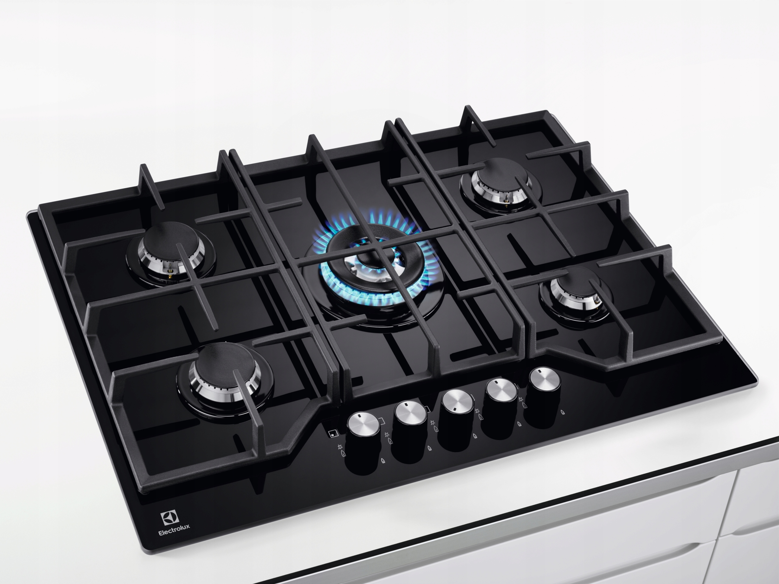 ELECTROLUX KGG7536K plynu na sklenenej doske 75 cm