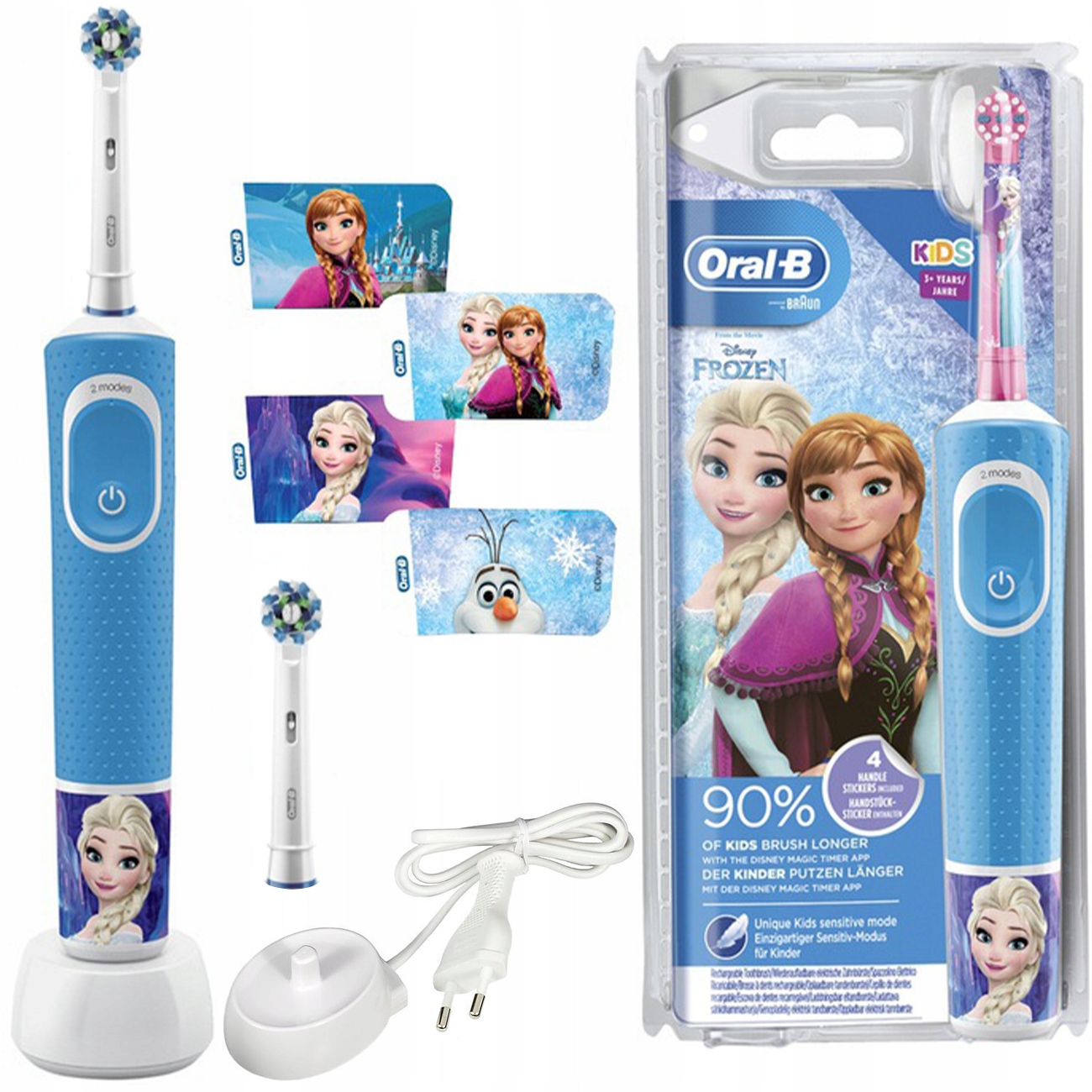 Elektrická zubná kefka Oral-B Vitality 100 Kids Frozen, modrá