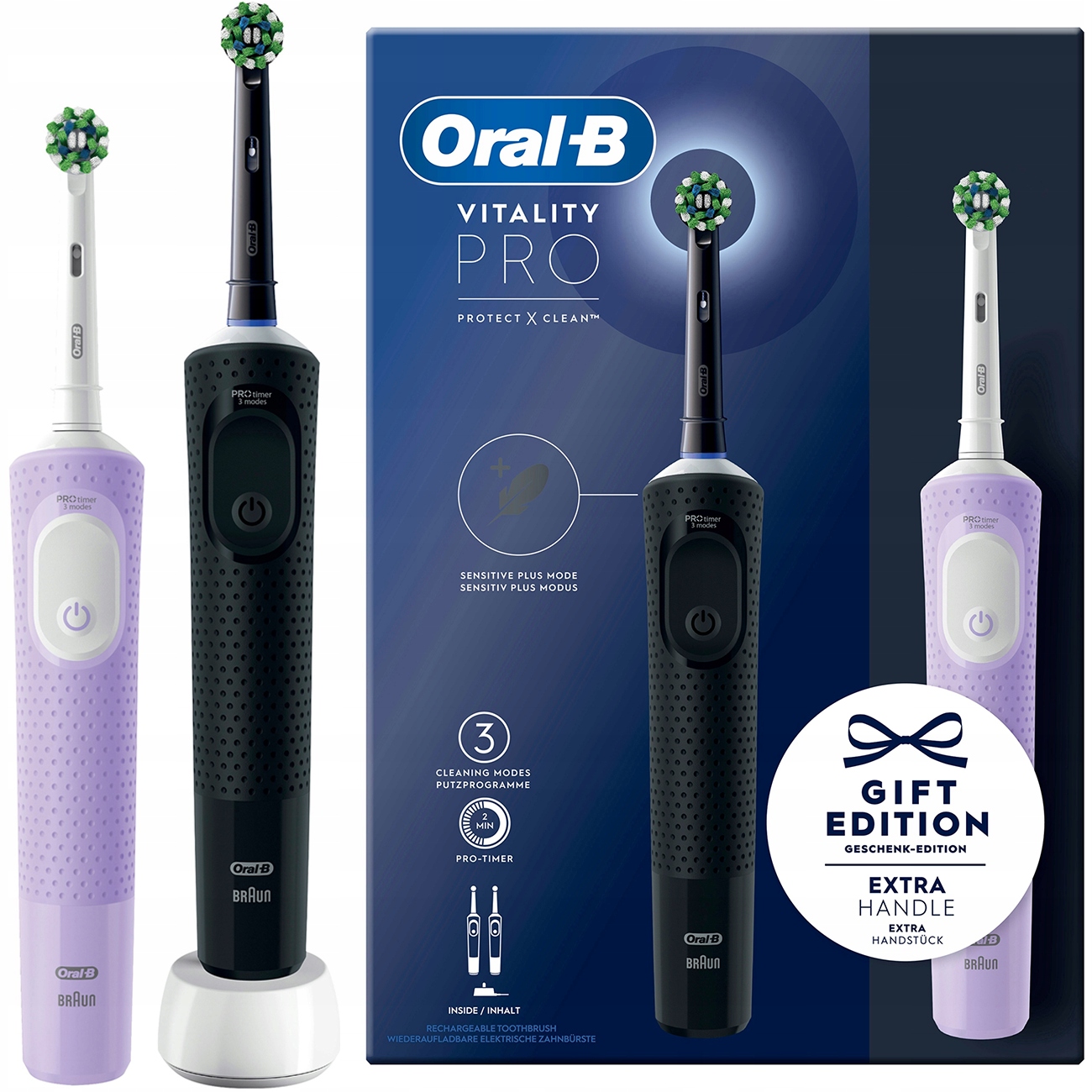 2x ZUBNÁ KEFKA ORAL-B VITALITY PRO 2 BAL