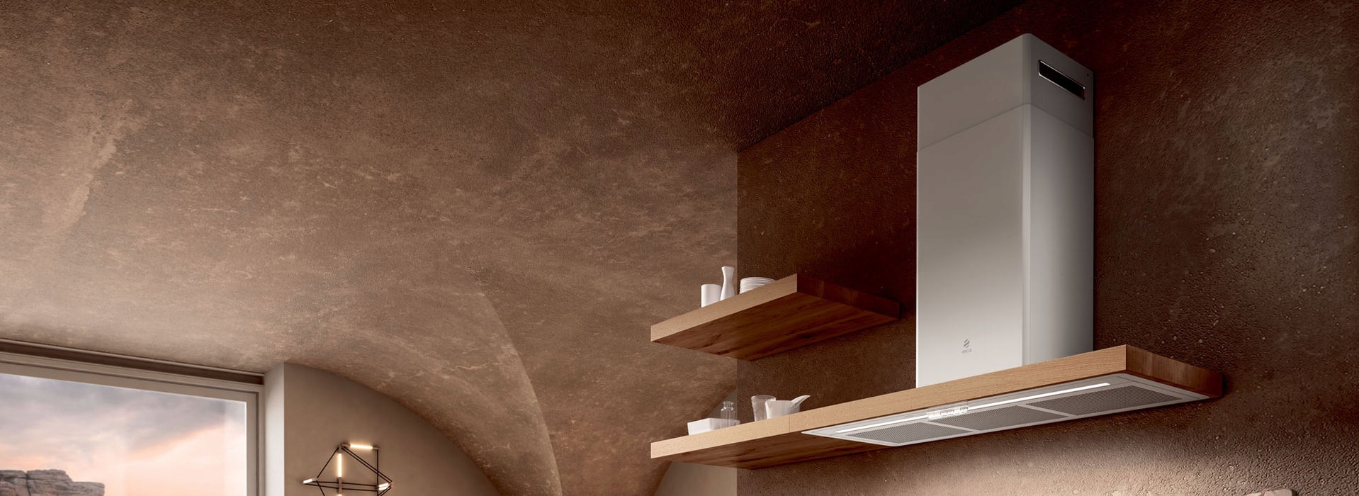 ELICA OKAP BIO WH / A 90 ROVERE A + 800 M3 / H