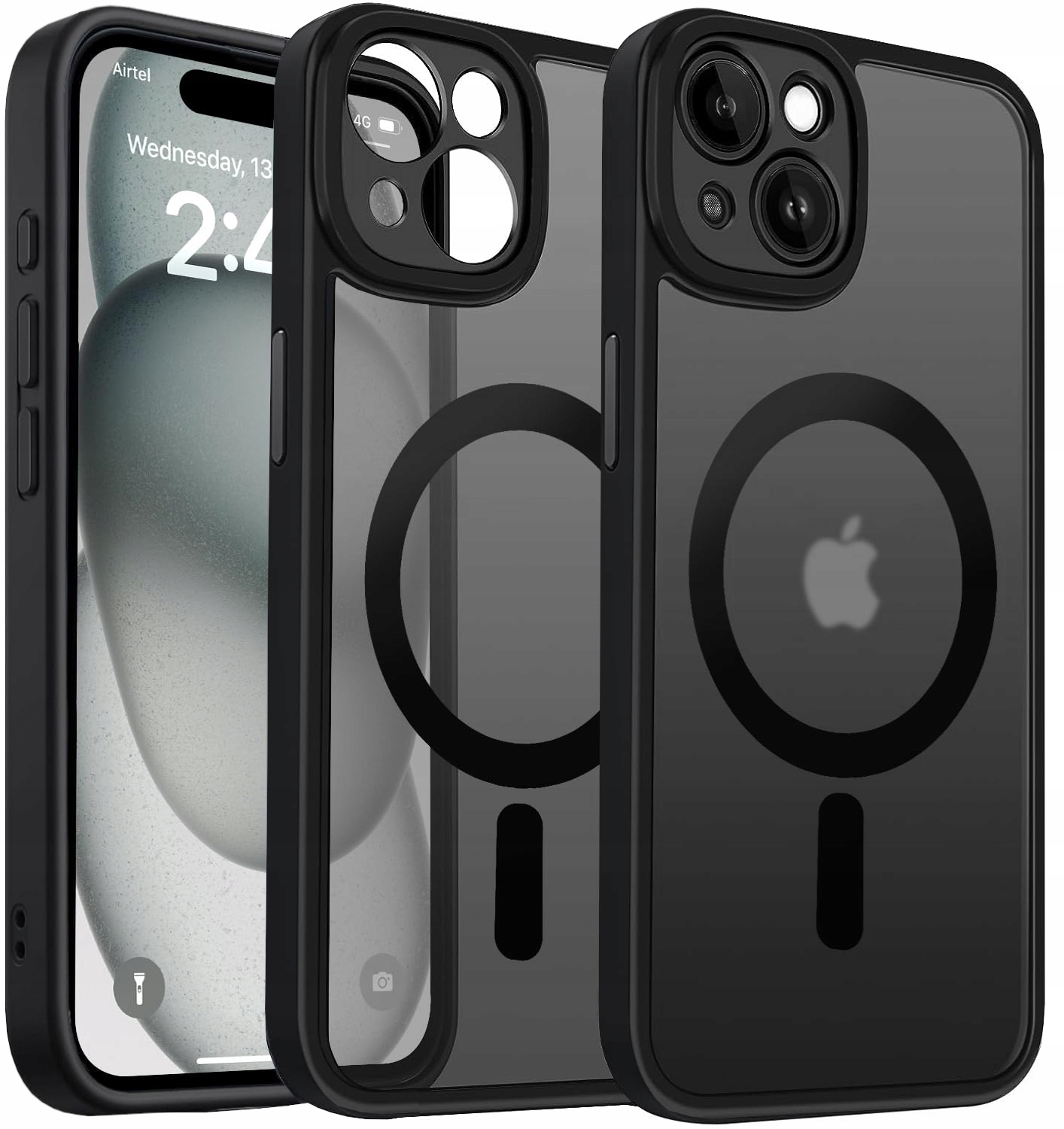 Zadné strany TeleProtector pre Apple iPhone 15 Matte black
