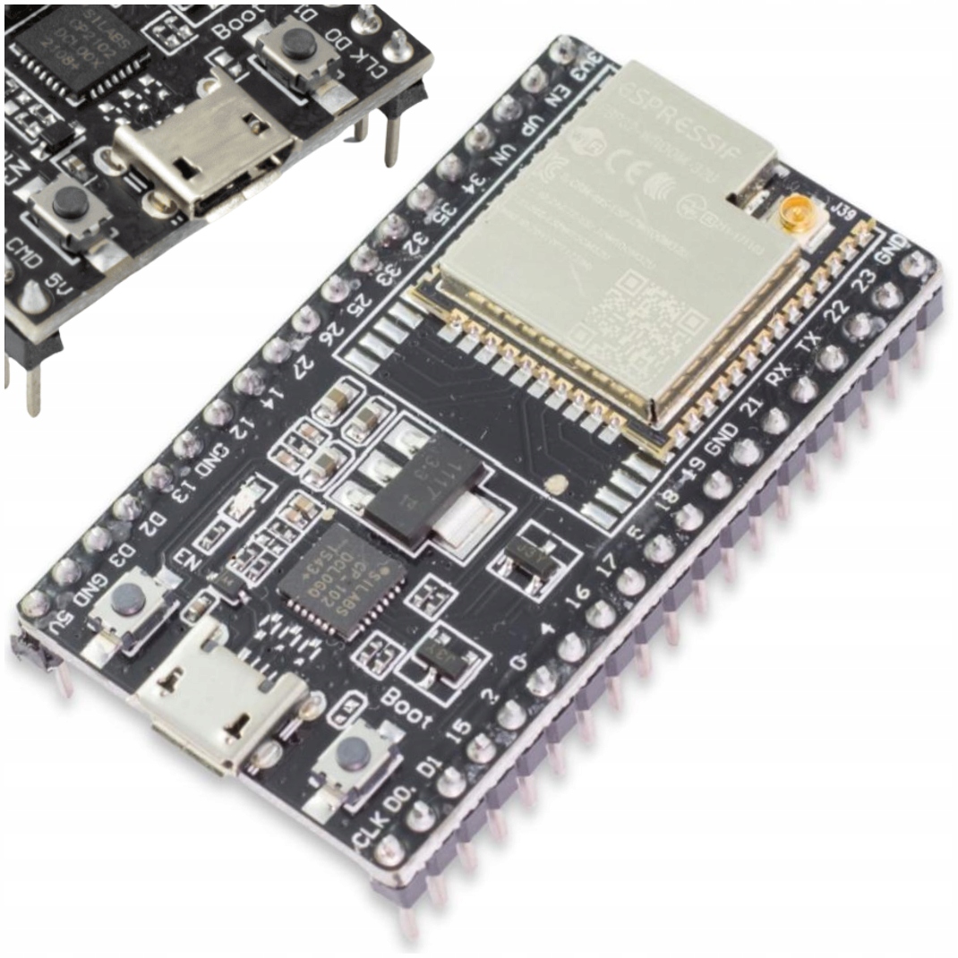 MSALAMON ESP32 ESP-WROOM-32U mikropočítač bez antény + samolepiaca nálepka msalamon