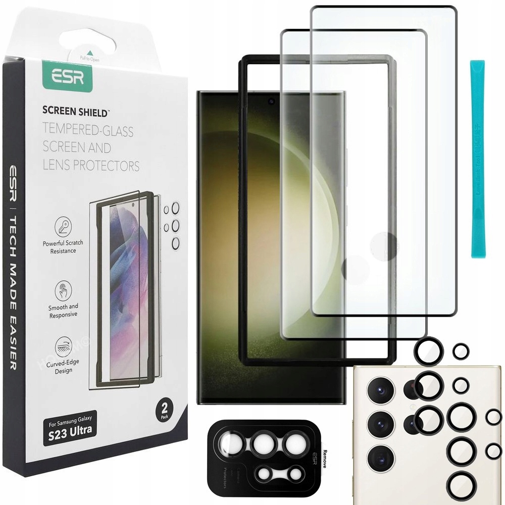 ESR tvrdené sklo pre Samsung Galaxy S23 Ultra 4 ks.