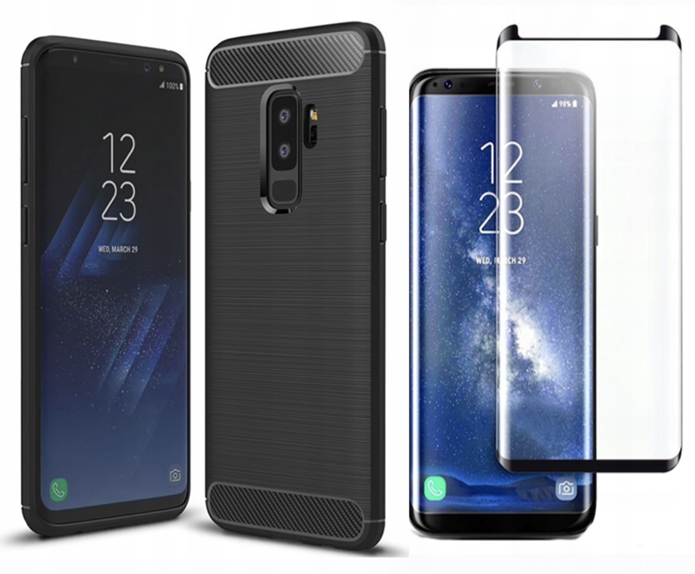Spacecáza späť na Galaxy S9+ Case Black