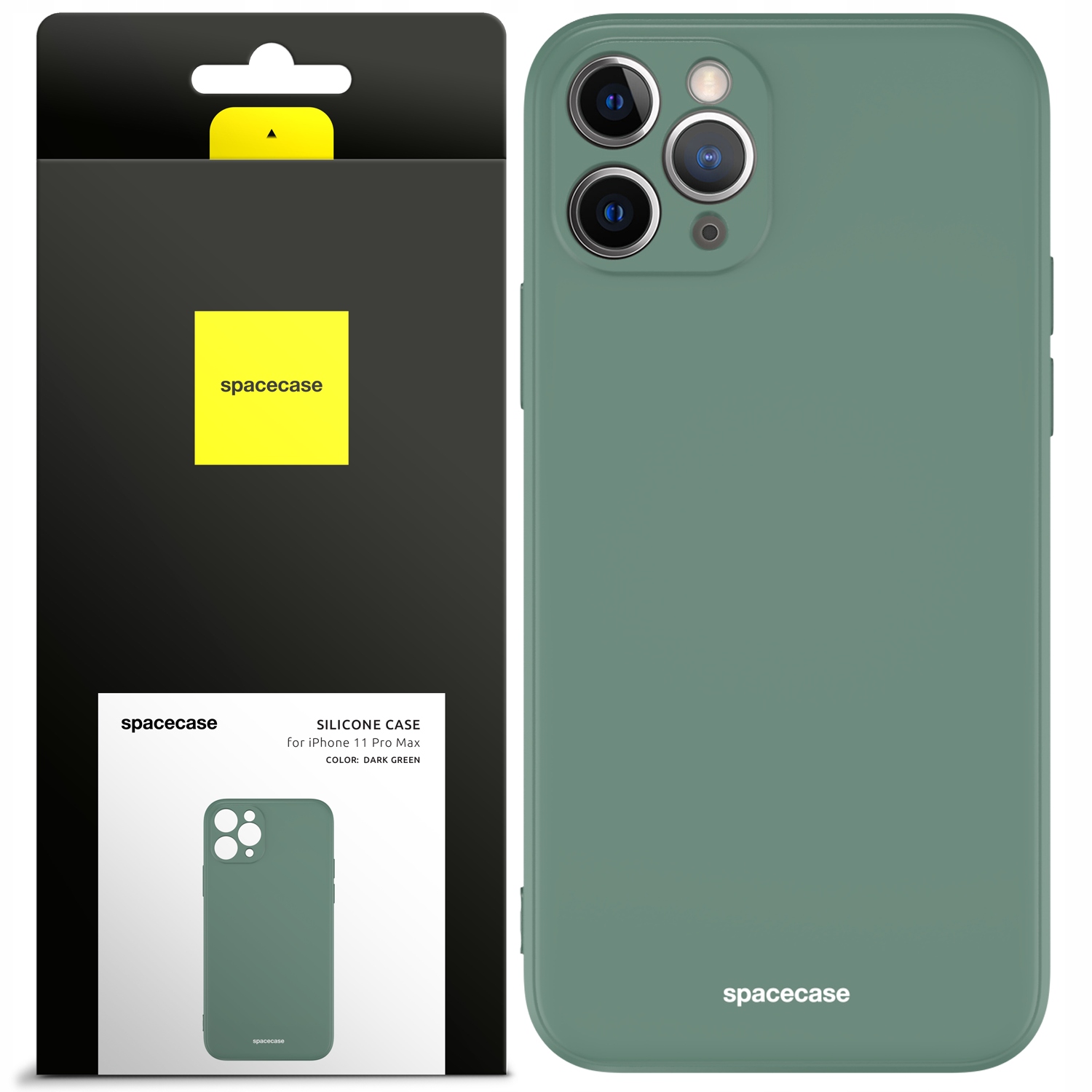 Spacecase späť na iPhone 11 Pro Max Silikone Green