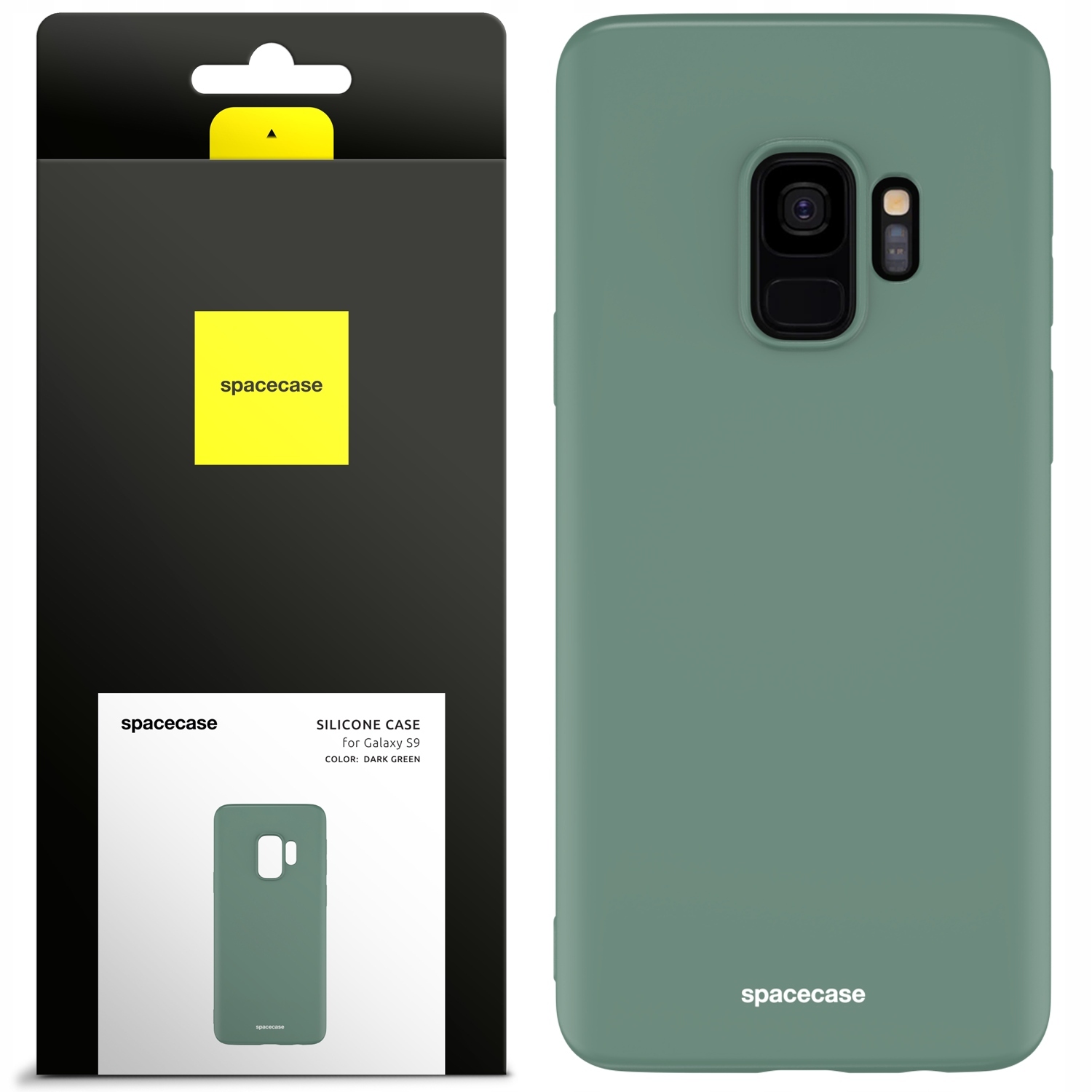 Spacecáza späť do galaxie S9 Silikone Green