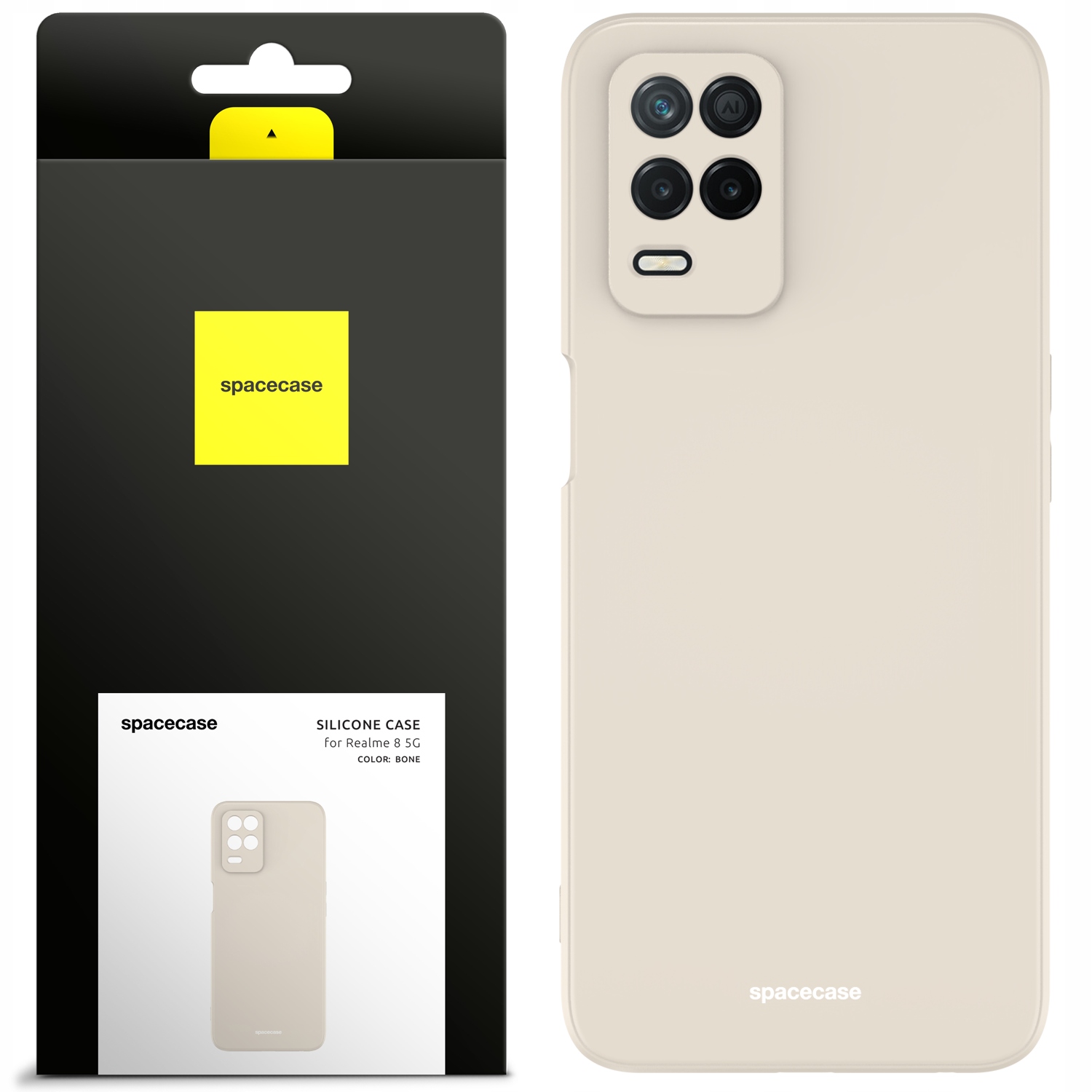 Spacecáza späť do Realme 8 5G Silikónový krém