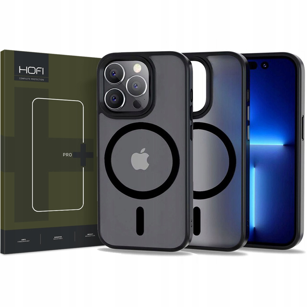 Tech-protect späť pre iPhone 13 Pro Magmat Magsafe Black + Tempered Glass Hopi pre Apple iPhone 13/13 Pro