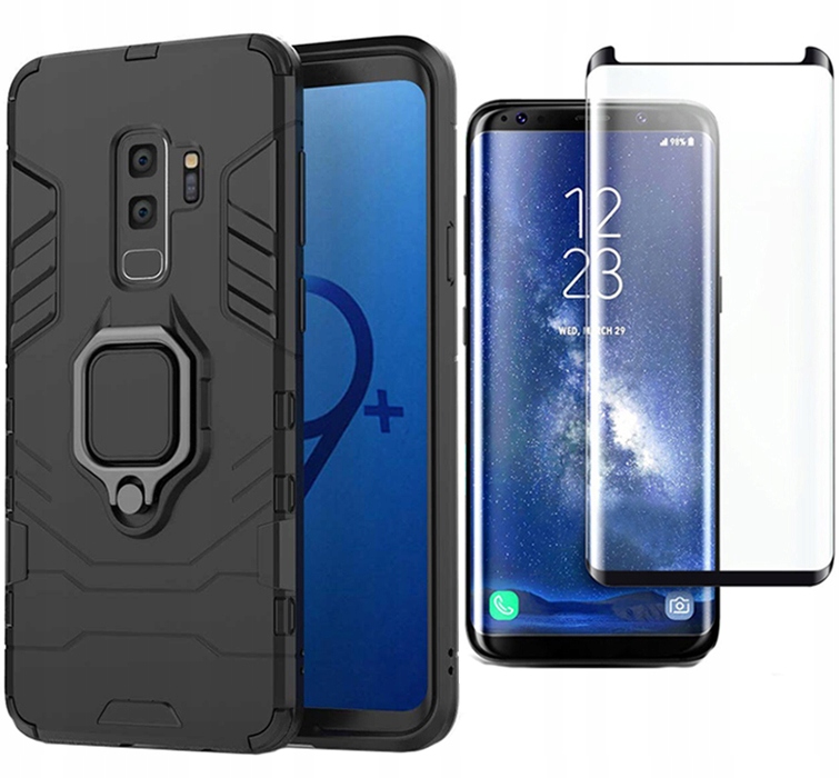 Priestorové zadné puzdro pre Samsung Galaxy S9+ Plus, čierne