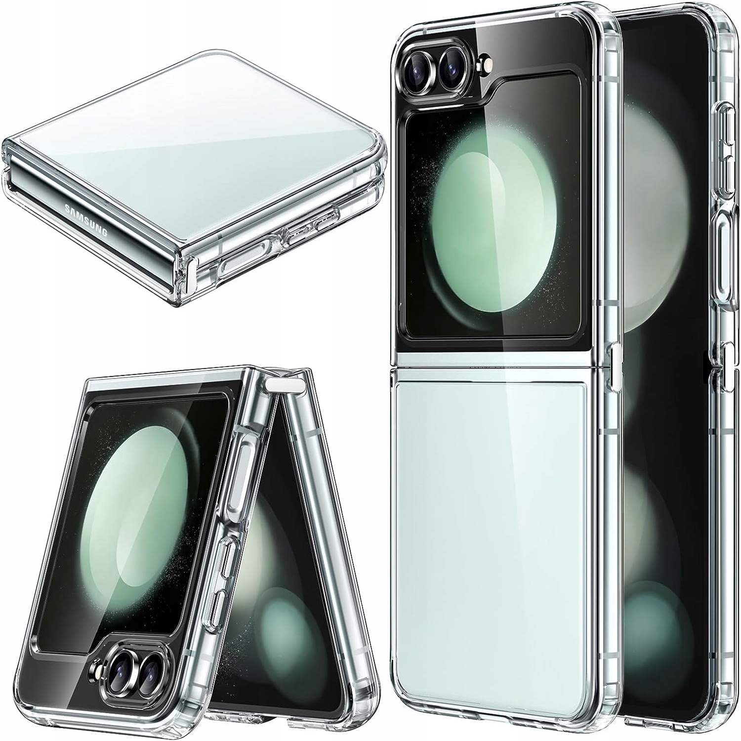 Chrbát SASAL pre SAMSUNG GALAXY Z FLIP 5 ANTISHOCK ARMOR bezfarebný