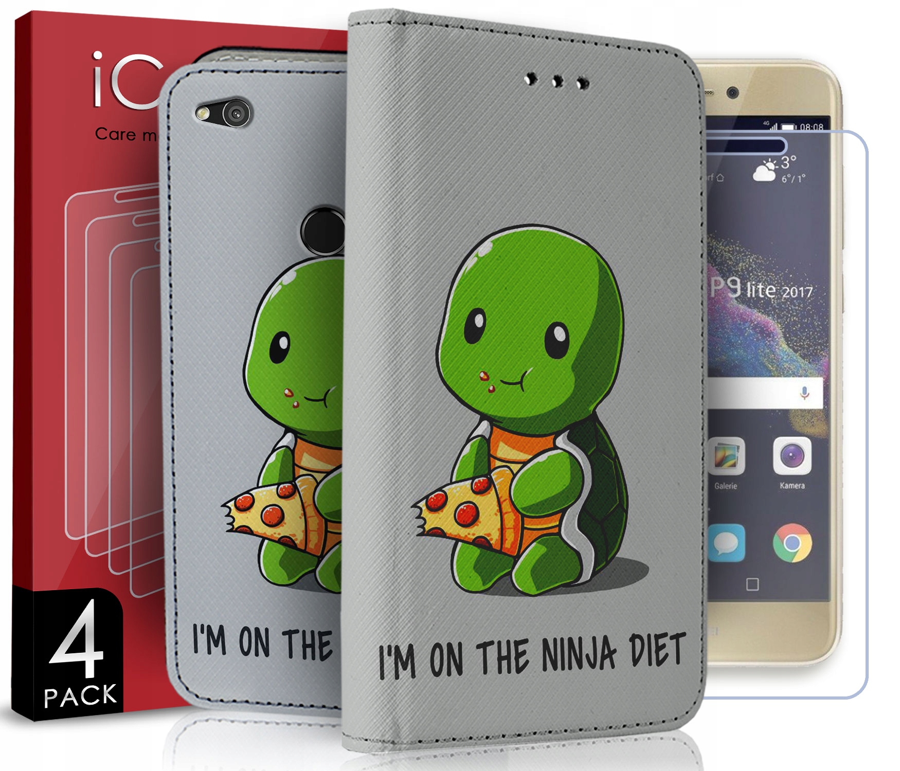 Prípad s klapkou Huawei pre P8 P9 Lite 2017 Multicolor Phone Cover
