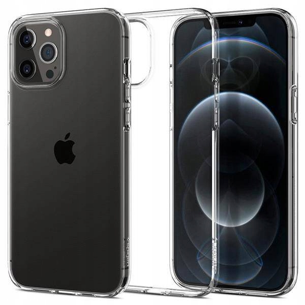 Spigén späť pre iPhone 12/12 Pro Liquid Crystal bezfarebný