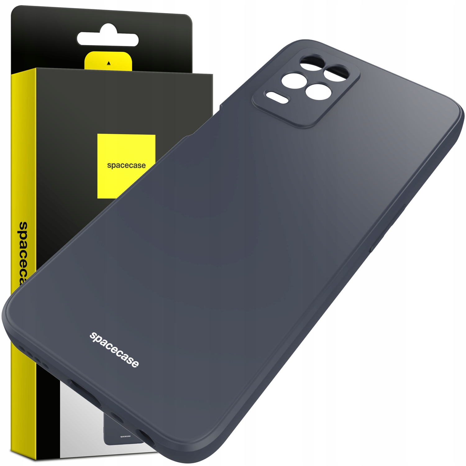 Spacecase späť do Realme 8 5G Silikónová čierna