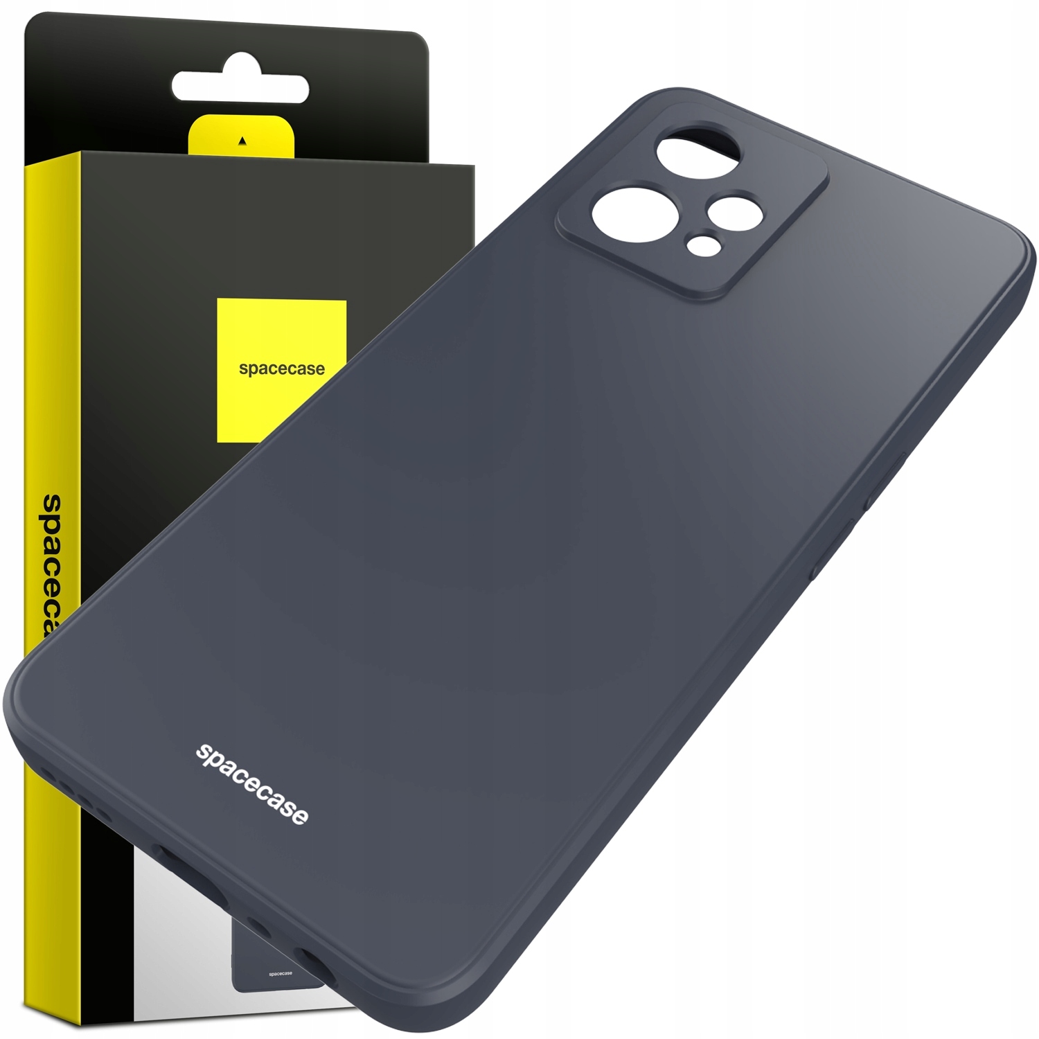 Spacecáza späť do Realme 9 4G / 9 Pro+ Silikón čierna