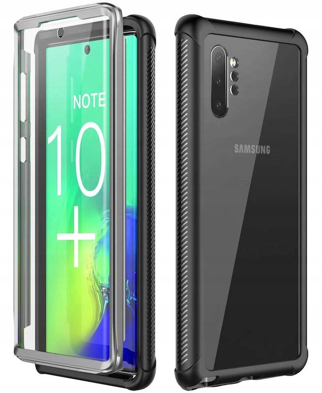 Ráme (nárazník) Spacecáza pre Galaxy Note 10+ Puzdro Čierna