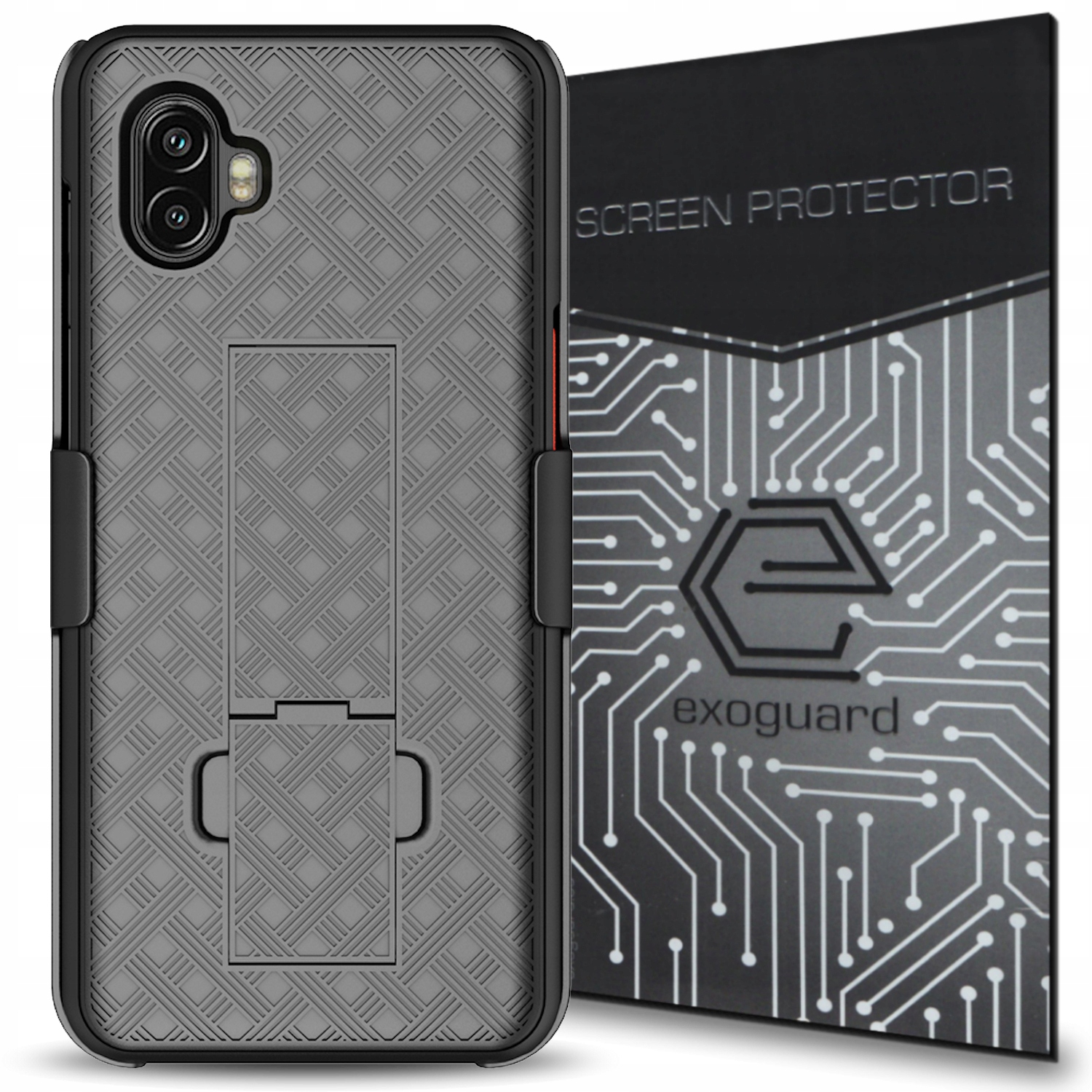 Exoguard späť pre Samsung Galaxy Xcover 6 Pro 5g Shell Black