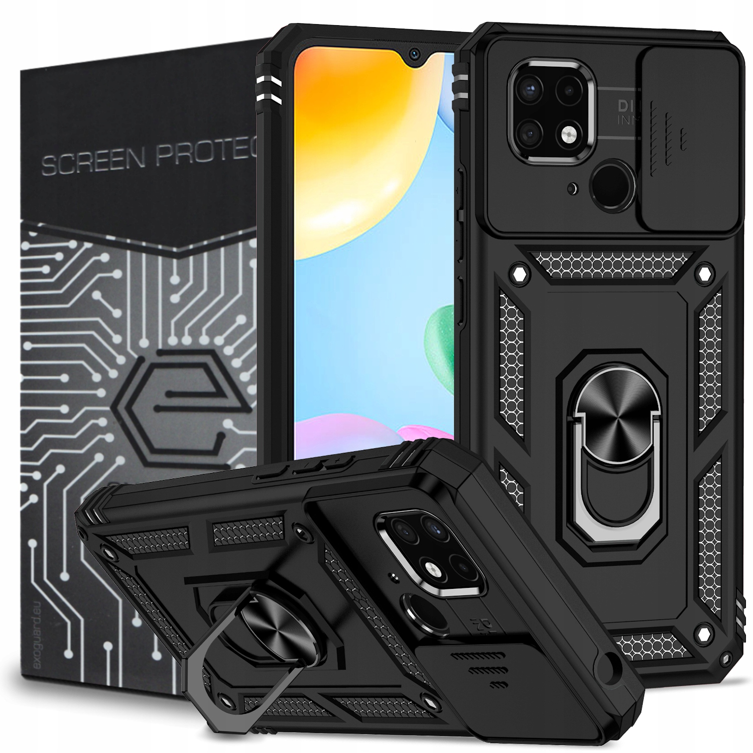 Exoguard späť na Xiaomi Redmi 10c čierny