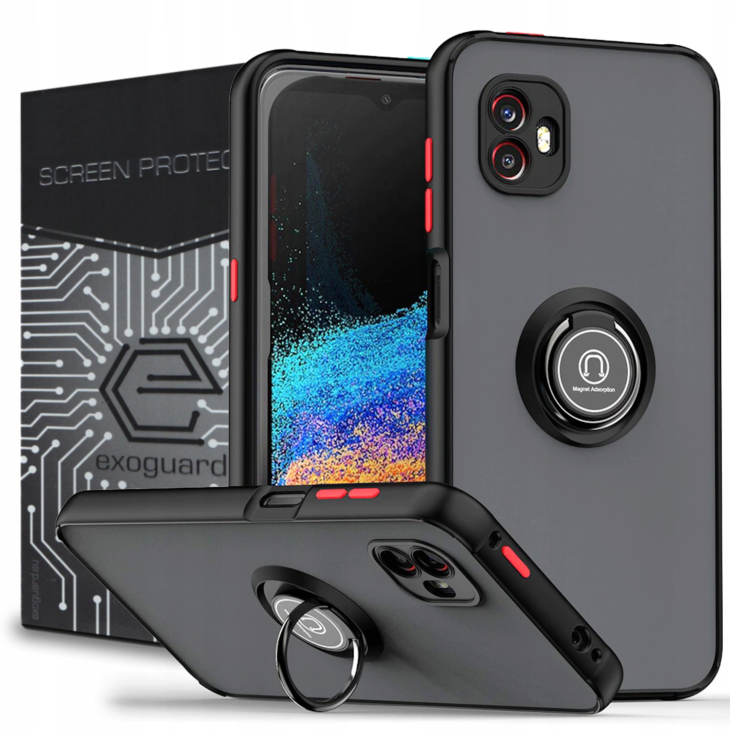 Exoguard späť pre Samsung Galaxy Xcovover 6 Pro 5G O-Ring Black