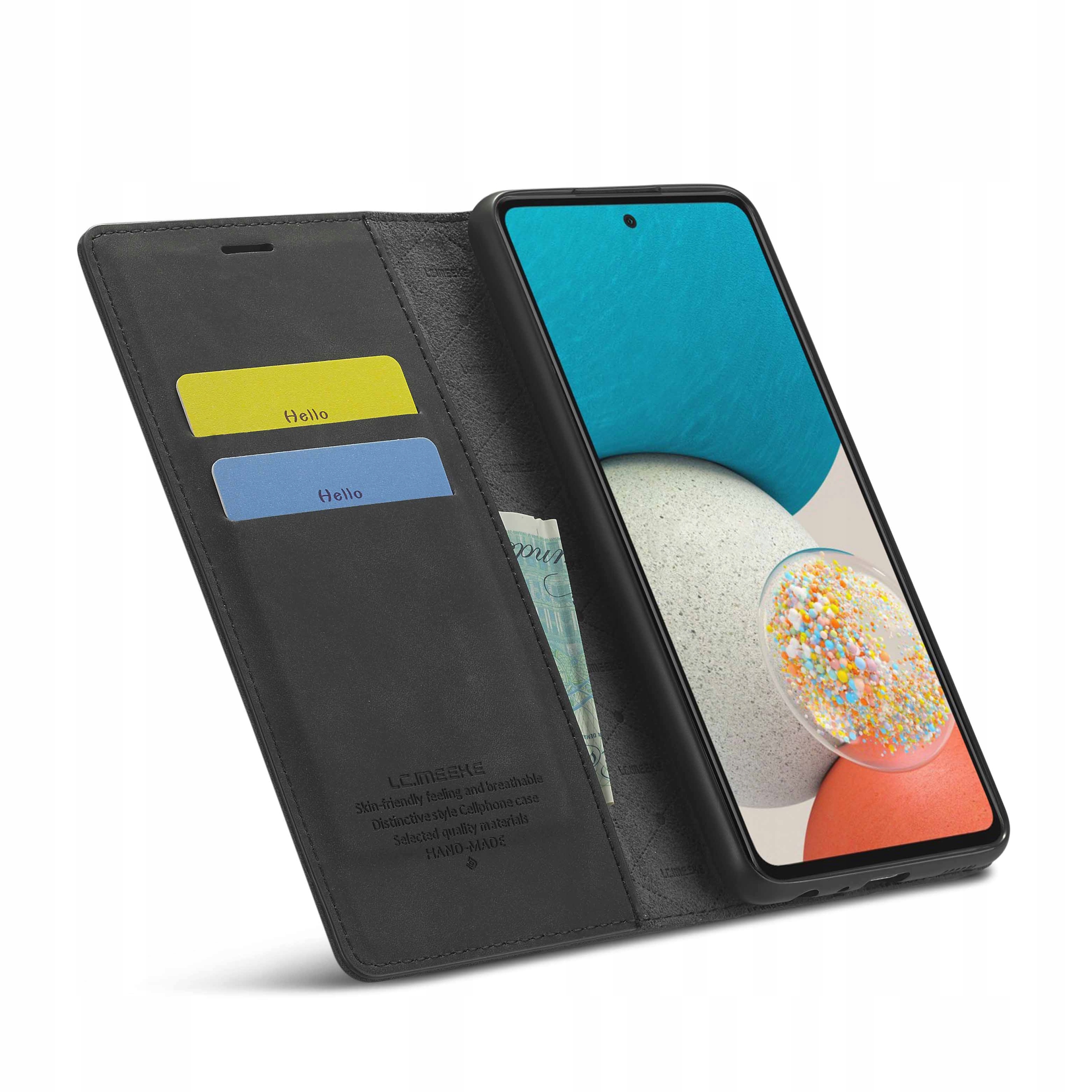 LCimeeke Flap puzdro pre Samsung Galaxy A53 5G Čierna
