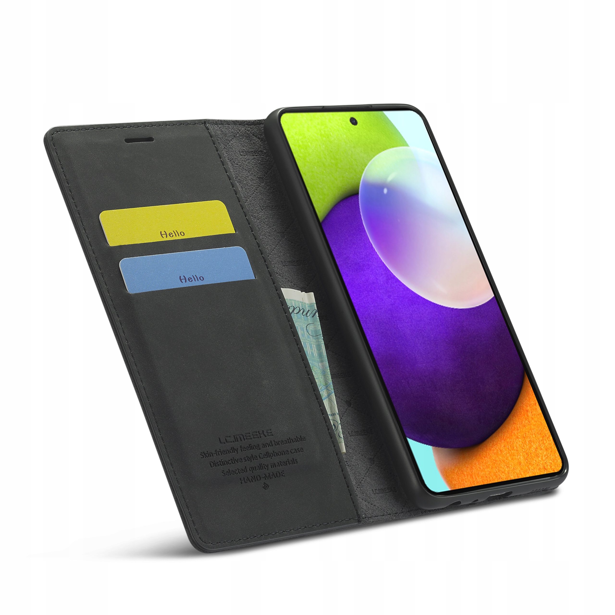 Puzdro Lcimeeke Flap pre Galaxy A52 / A52S Čierna