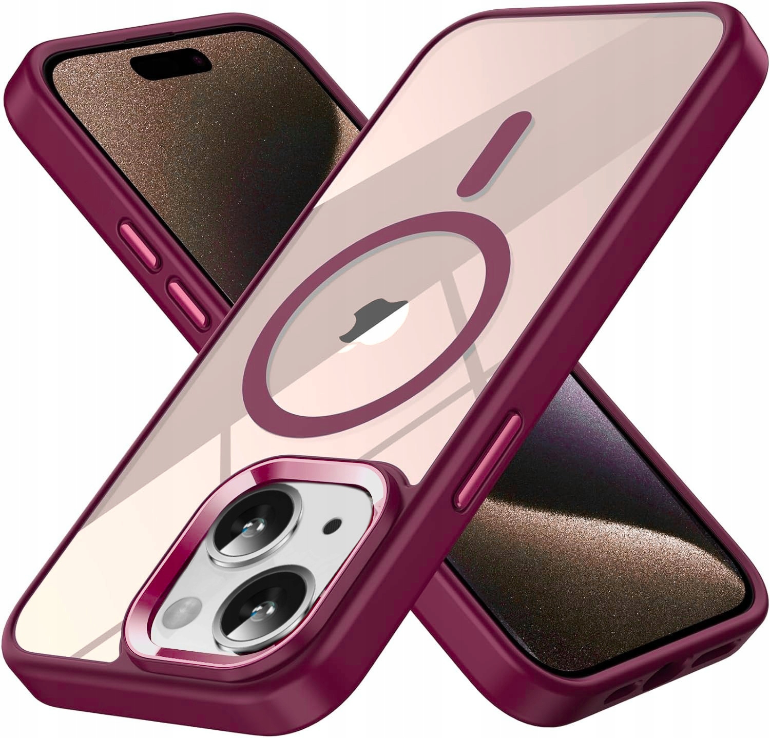 BOU chrbty pre Apple iPhone 13 / iPhone 14 MagSafe Luxusné bezfarebné