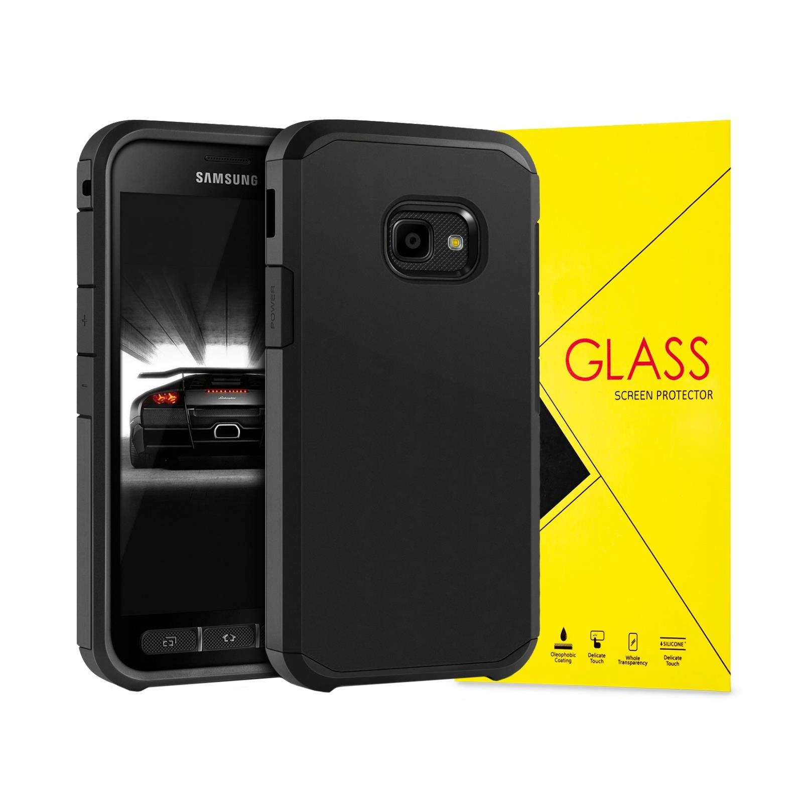 Chrbát skvele pre Galaxy xcover 4 Slim Armor Black Armor