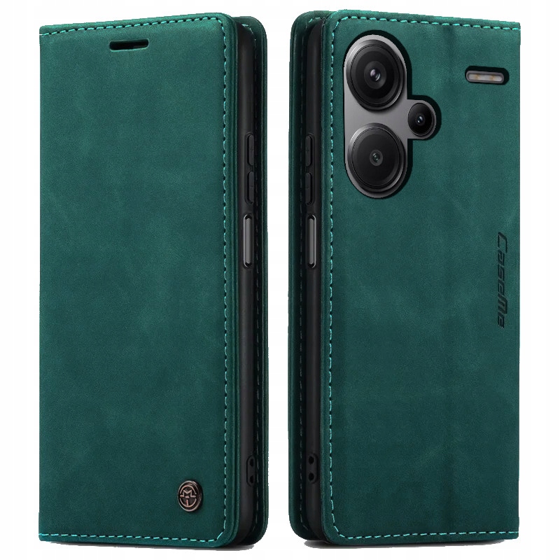 MBM flipové puzdro pre Xiaomi Redmi Note 13 pro+ plus 5G LEATHER CASE ME tyrkysové