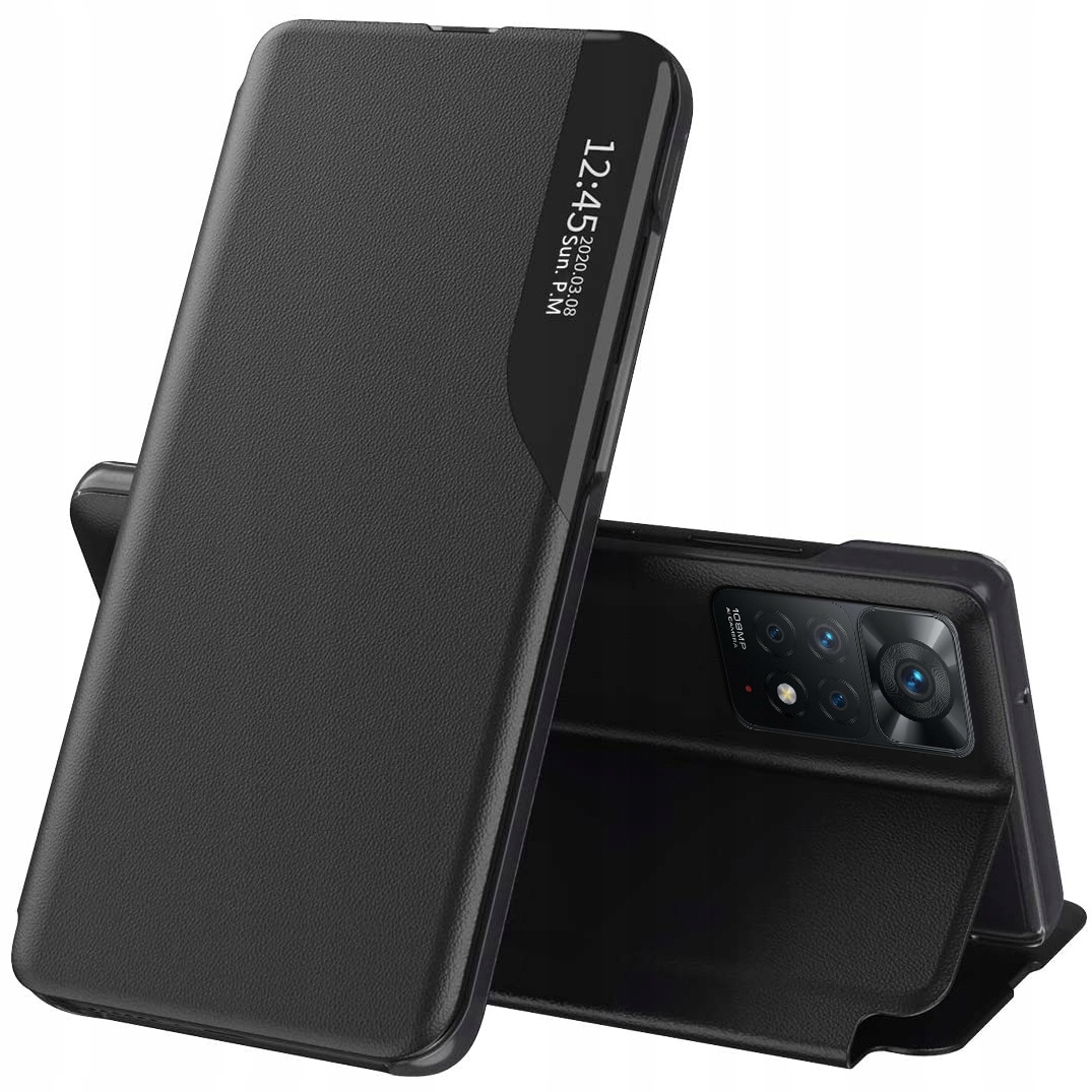 Puzdro s klapkou pre Xiaomi Redmi Note 11 Pro / 5G Čierna