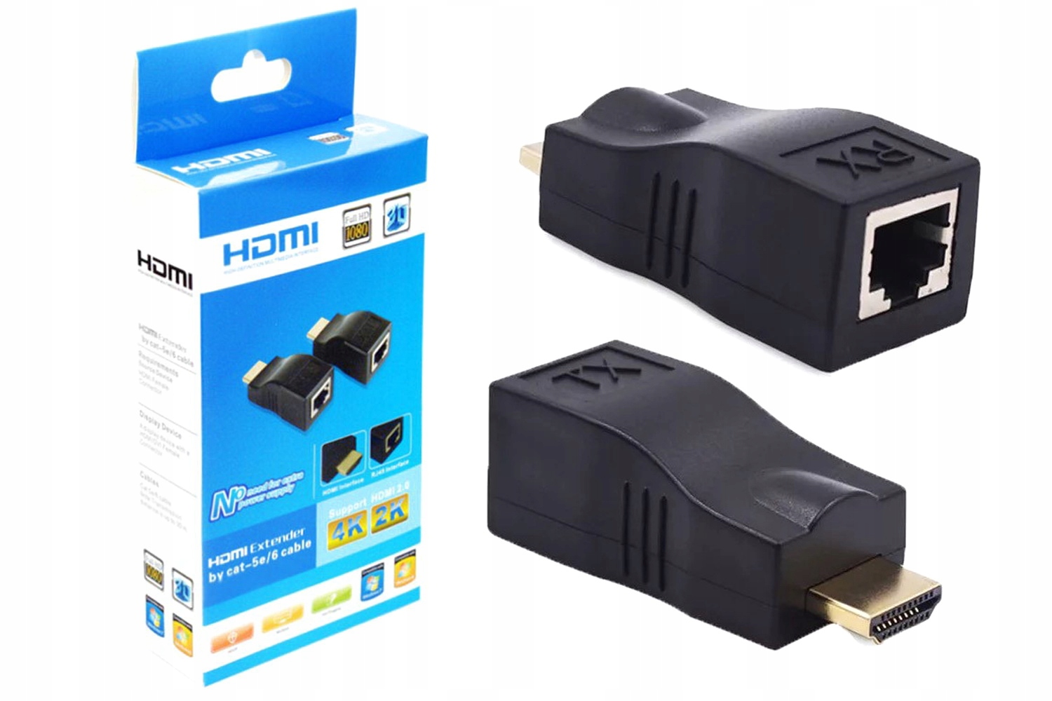 RJ45 - HDMI adaptér Vortex 0331 čierny