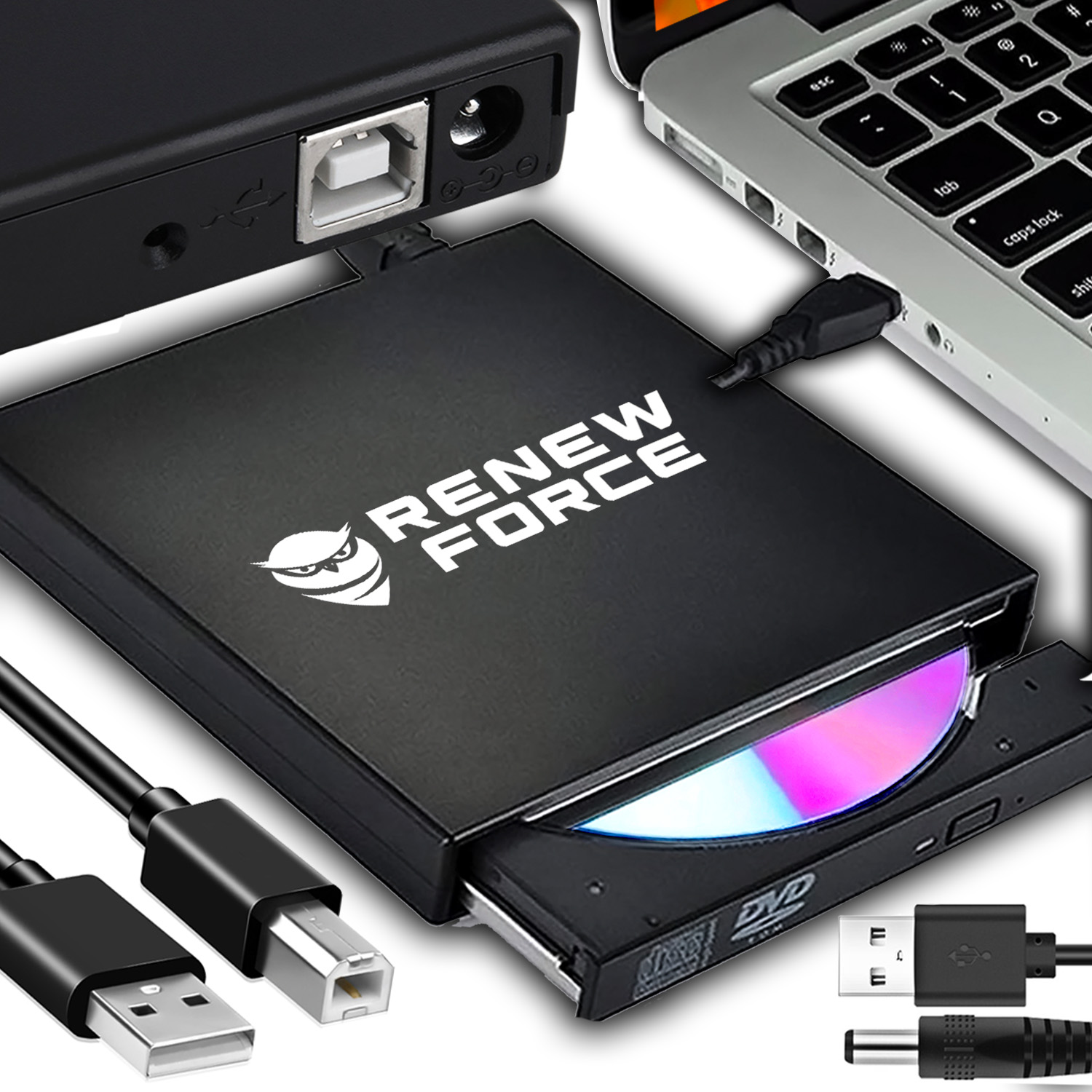 Napaľovačka CD (kombinovaná s DVD) externé čítanie diskov DVD DexXer USB