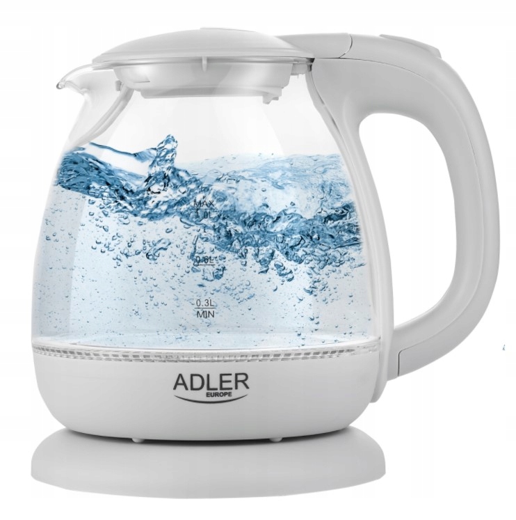Rýchlovarná kanvica Adler AD 1283 1100 W 1 l priehľadná