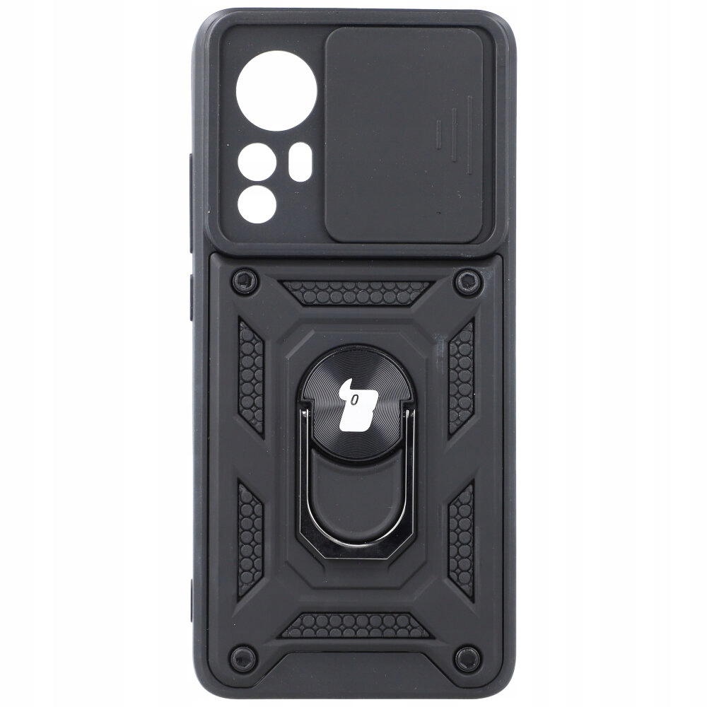 Bison Back for Xiaomi 12 Pro Camshield Ring Black