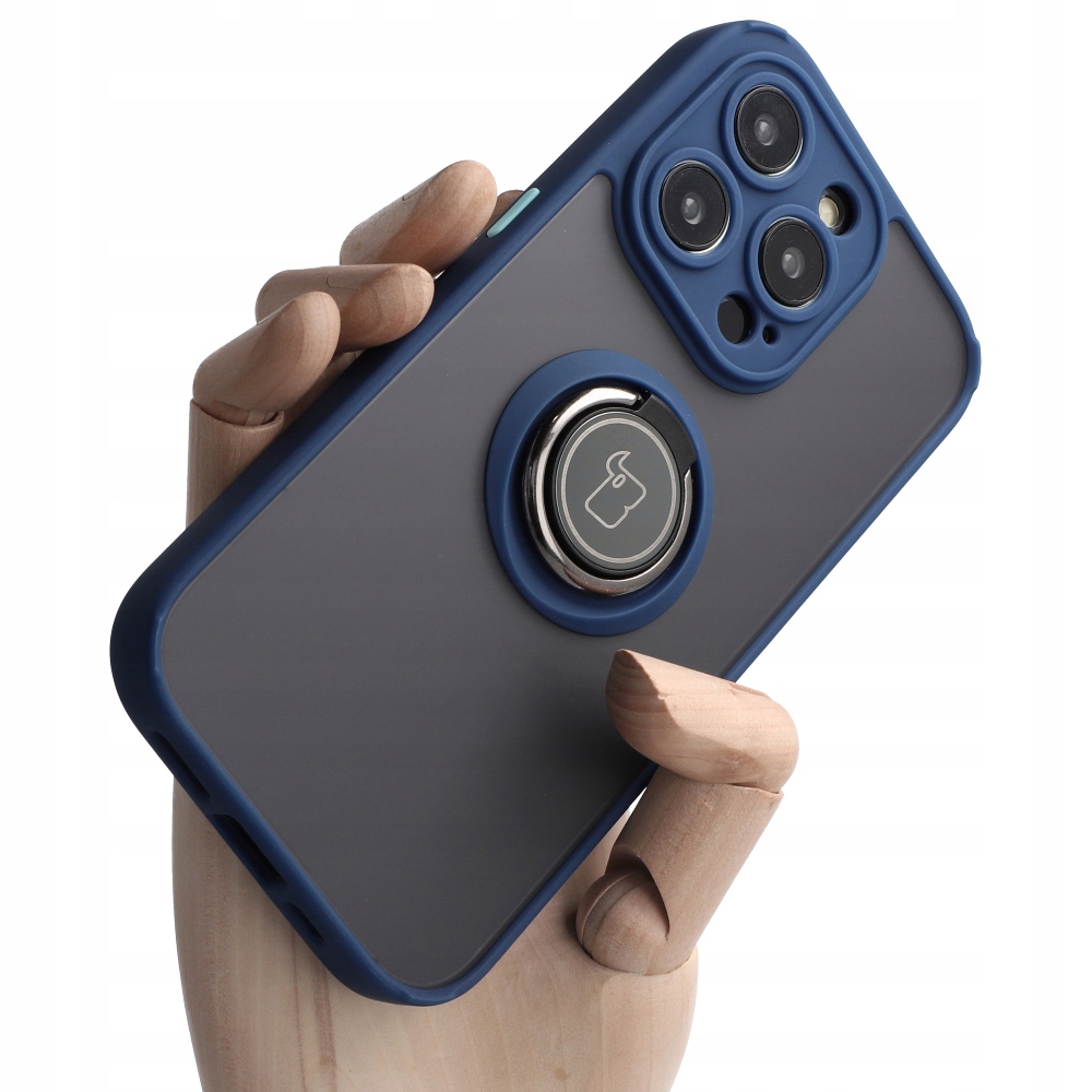 Bison Back pre iPhone 14 Pro Bizon Case Hybrid Navy Blue