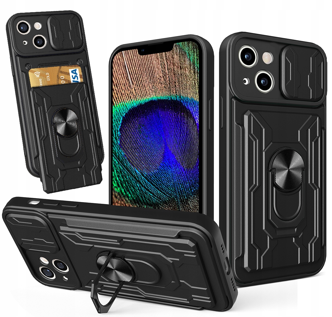 NTX chrbty pre iPhone 14 čierne