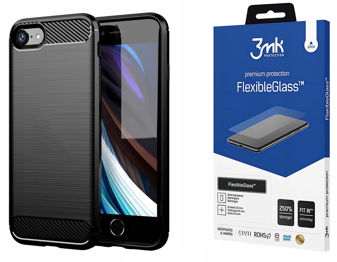 Pans 3MK / NTX pre iPhone SE 2020 Čierna