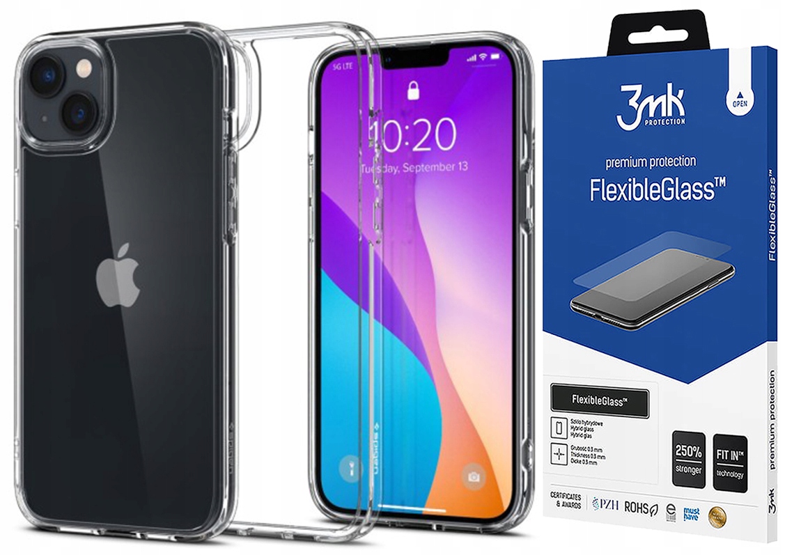 Spigen's chrbát, 3mk až iPhone 14 ultra bezfarebný