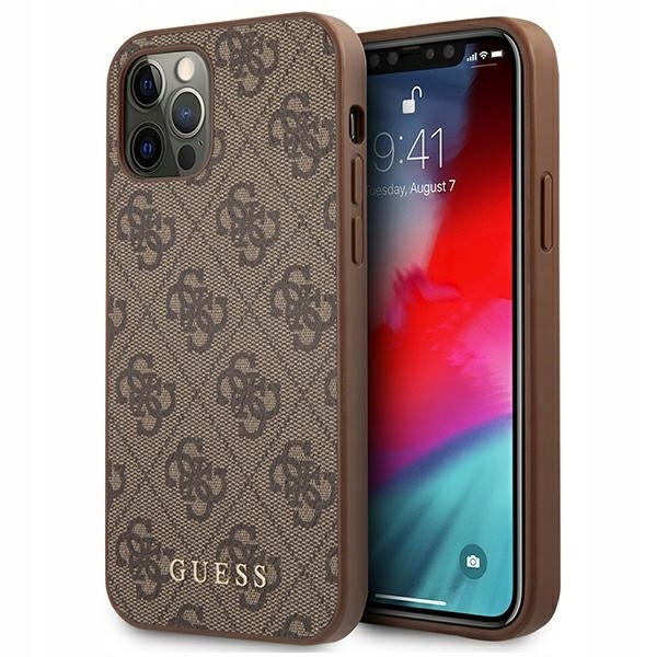 Hádajte späť na iPhone 12 Pro Max Phone Brown Phone