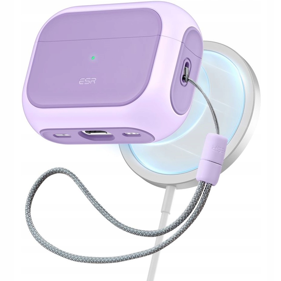 Puzdro s klapkou ESR pre AirPods Pro 2/1 Mag Magsafe Purple