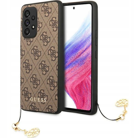 Zadné strany Guess pre Samsung Galaxy A53 5G 4G Charms Collection hnedé