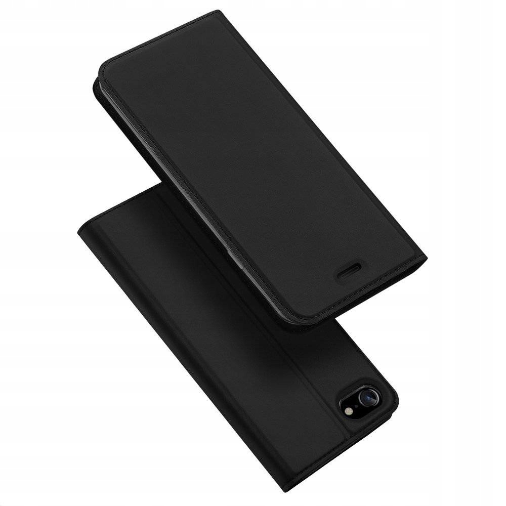Puzdro s klapkou Dux Dacicon pre iPhone 7/8/SE 2020 Skin Pro Black